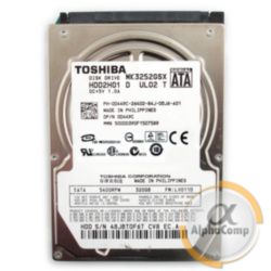Жесткий диск 2.5" 320Gb Toshiba MK3252GSX (8Mb • 5400 • SATAII) БУ
