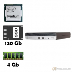 HP ProDesk 400 G3 (Pentium G4400t • 4Gb • ssd 120Gb) Desktop Mini PC