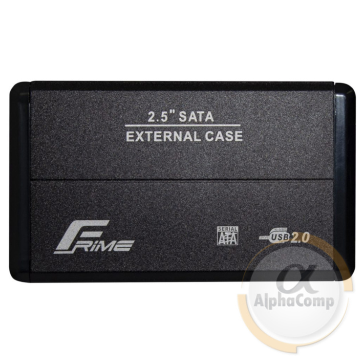 Внешний карман HDD/SSD 2.5" USB 2.0 Frime Metal Black (FHE20.25U20)