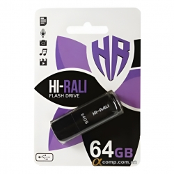 USB Flash 64Gb Hi-Rali Taga Series Black (HI64GBTAGBK) USB 2.0