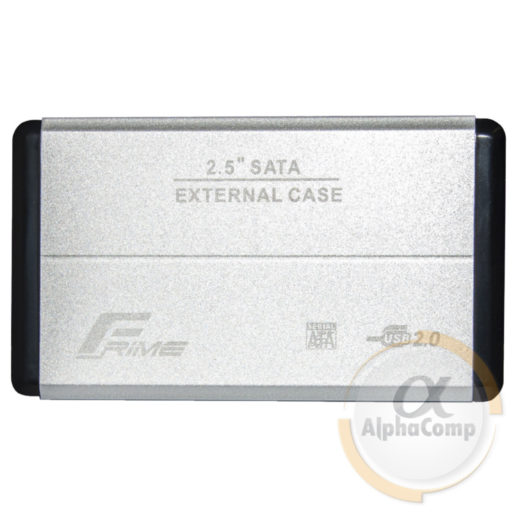 Внешний карман HDD•SSD 2.5" USB 2.0 Frime Metal Silver (FHE21.25U20)