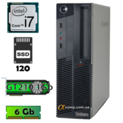 Компьютер Lenovo M90p (i7-860/6Gb/ssd 120Gb/GT 210) desktop БУ•