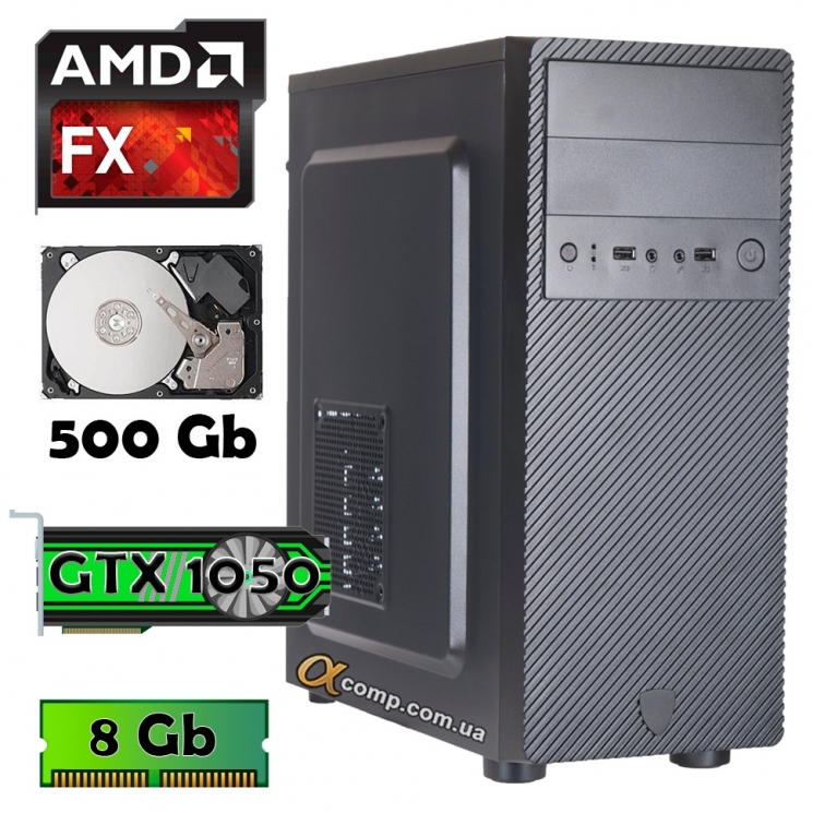 AlphaPC (FX-4100 • GTX1050 • 8gb • 500gb) AAG5-T101
