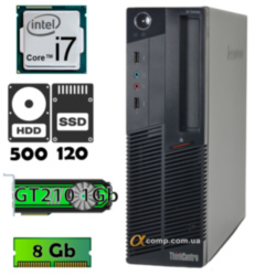 Компьютер Lenovo M90p (i7-860/8Gb/500Gb/ssd 120Gb/GT 210) desktop БУ•