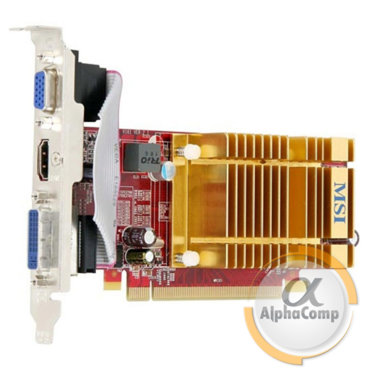Видеокарта PCI-E ATI MSI HD4350 (1Gb/DDR2/64bit/HDMI/VGA/DVI) БУ