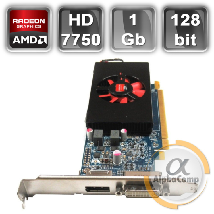 Видеокарта Radeon HD7570 (1Gb/GDDR5/128bit/DVI/DP) БУ