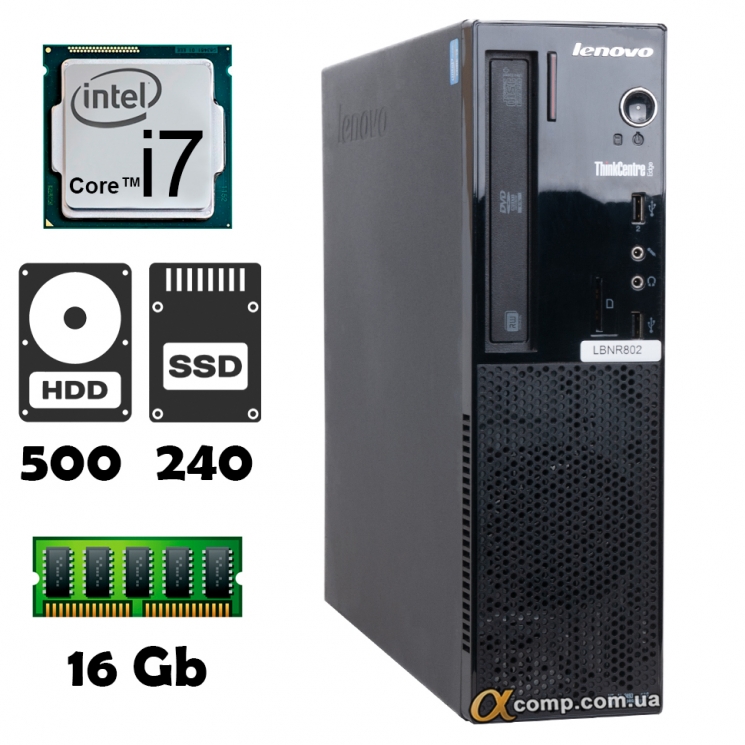Lenovo Edge 72 (i7 3770 • 16Gb • 500Gb • ssd 240Gb) dt