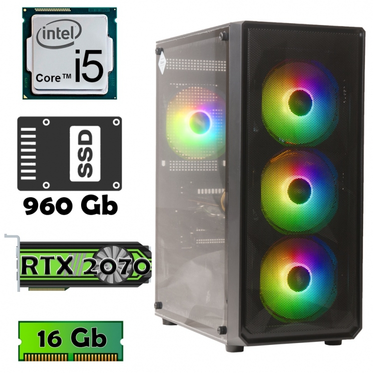 AlphaPC (i5 10400F • RTX2070 • 16Gb • ssd 960Gb) RG10-T201
