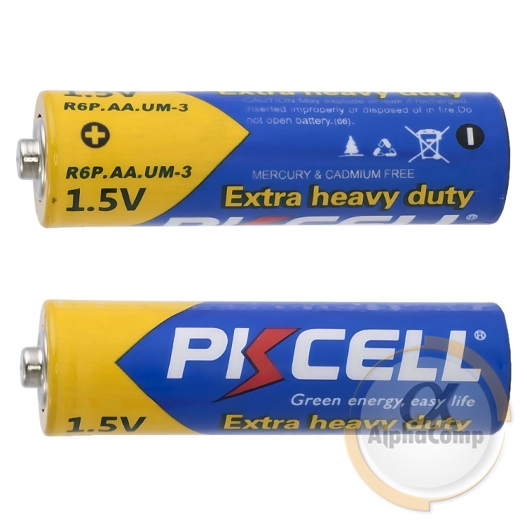 Батарейка ААА 1.5v PKCELL 2шт (сольова блістер)