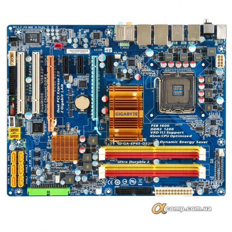 Материнсьска плата Gigabyte GA-EP45-DS3R (s775 • P45 • 4xDDR2) БВ