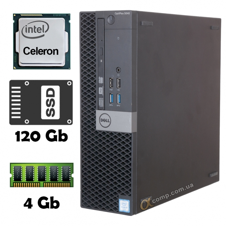 Dell 5040 (Celeron G3900 • 4Gb • ssd 120Gb) SFF