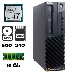 Lenovo ThinkCentre M82 (i7 3770 • 16Gb • 500Gb • ssd 240Gb) dt