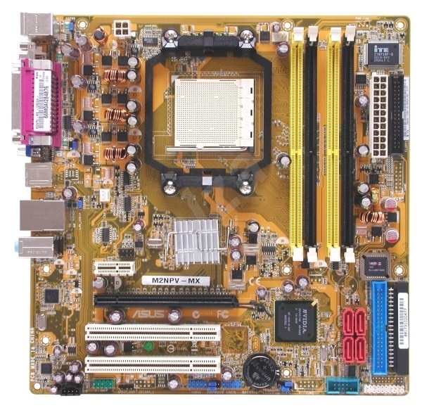 Материнская плата Asus M2NPV-MX (AM2/GeForce 6150/4xDDR2) БУ