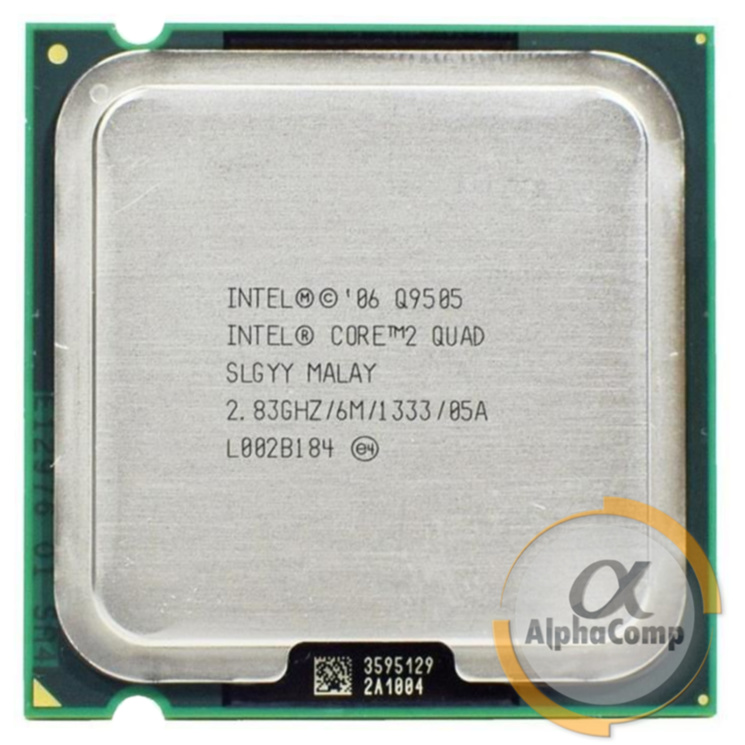 Процессор Intel Core2Quad Q9505 (4×2.83GHz • 6Mb • 775) БУ