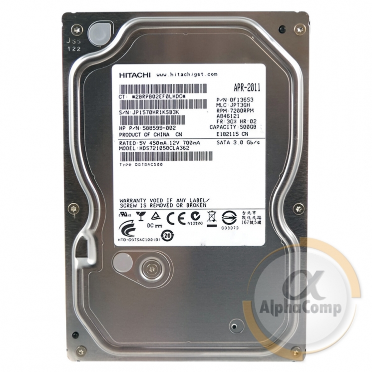 Жорсткий диск 3.5" 500Gb Hitachi HDS721050CLA362 (16Mb • 7200 • SATA2) БВ