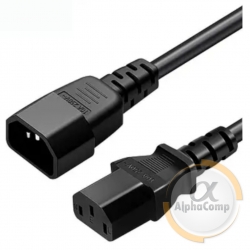 Кабель питания 220v C13-C14 (UPS • удлинитель кабеля) 1м