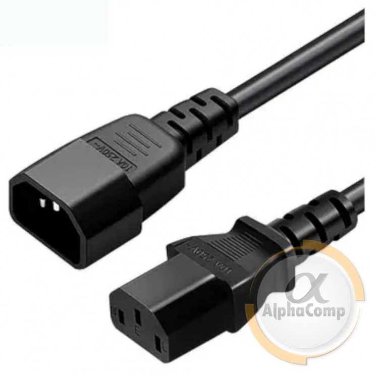 Кабель питания 220v C13-C14 (UPS • удлинитель кабеля) 1м
