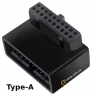 Переходник USB 3.0 угловой 20pin Type-A