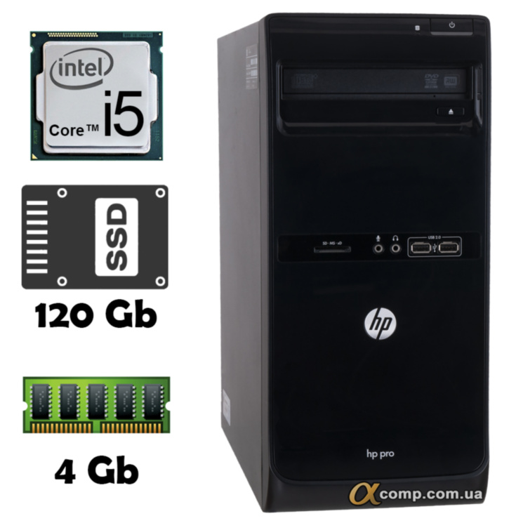 Компьютер HP 3400 (i5-2300/4Gb/ssd 120Gb) БУ