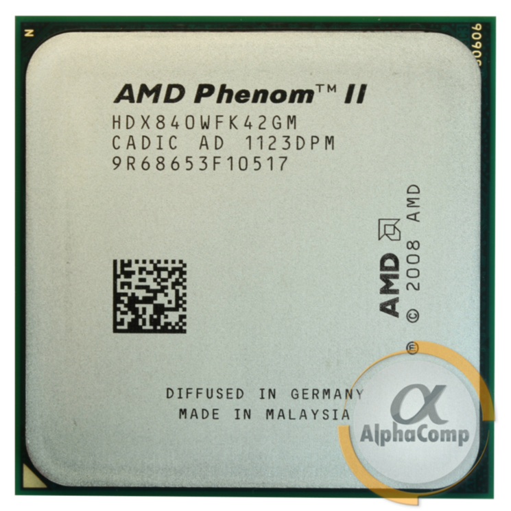Процессор AMD Phenom II X4 840 (4×3.20GHz • 2Mb • AM3) БУ