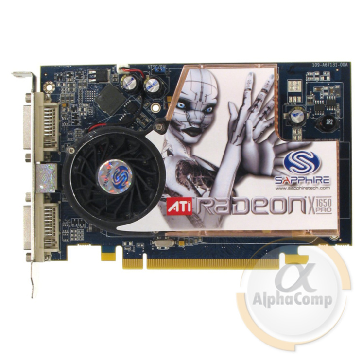 Видеокарта PCI-E ATI Radeon X1650Pro (256Mb/DDR2/128bit/VGA/TV/DVI) БУ