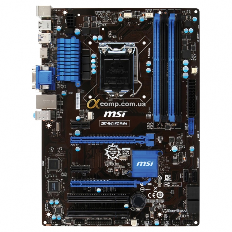 Материнская плата MSI Z87-G41 Mate (1150 • Z87 • 4xDDR3) БУ