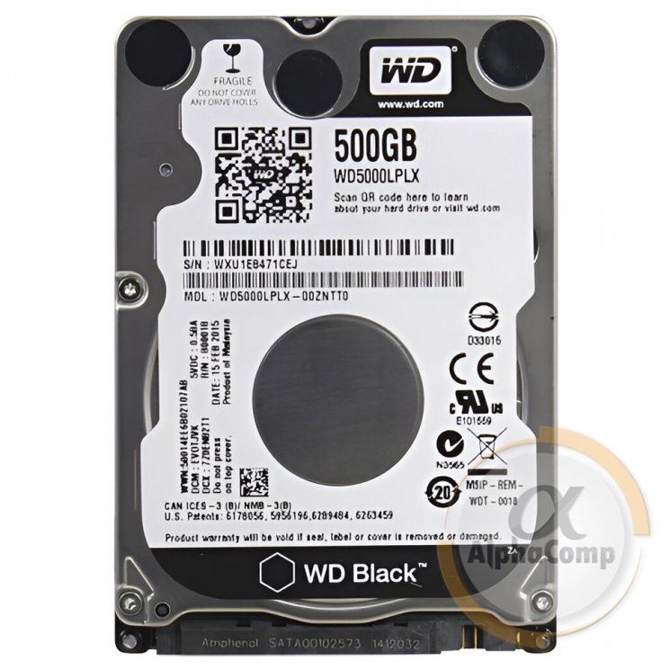 Жорсткий диск 2.5" 500Gb WD WD5000LPLX (16Mb • 7200 • SATA3) БВ