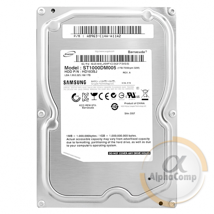 Жесткий диск 3.5" 1Tb Seagate ST1000DM005 (32Mb • 7200 • SATA2) БУ