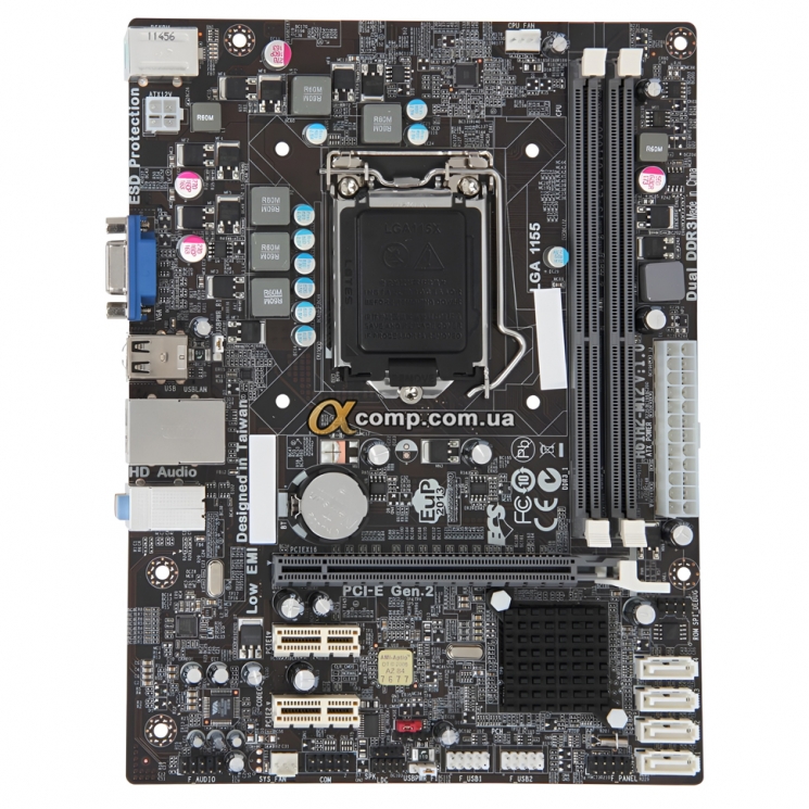 Материнська плата EliteGroup H61H2-M12 (1155 • H61 • 2×DDR3) БВ