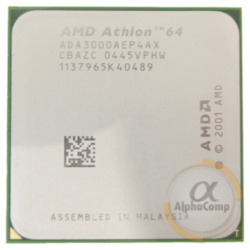 Процессор AMD Athlon 64 3000+ (1×2.00GHz/512Kb/s754) БУ