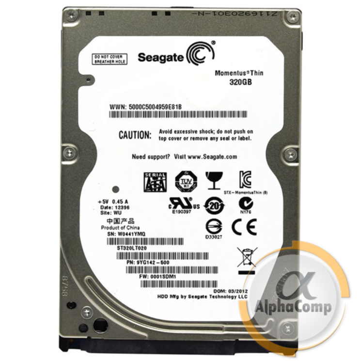 Жесткий диск 2.5" 320Gb Seagate ST320VT000 (16Mb/5400/SATAII)