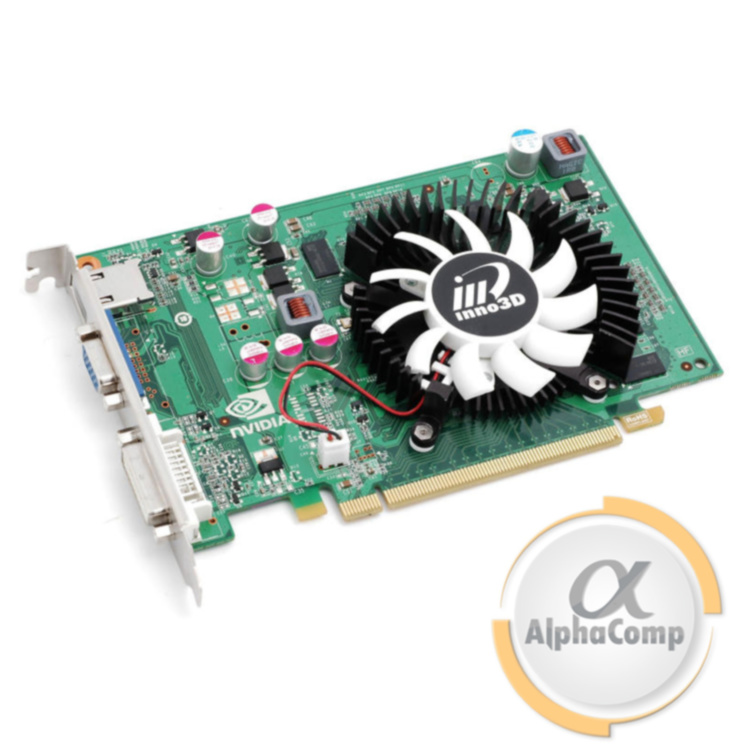 Видеокарта PCI-E NVIDIA Inno3D GT220 (1Gb/GDDR2/128 bit/DVI/VGA/HDMI) БУ