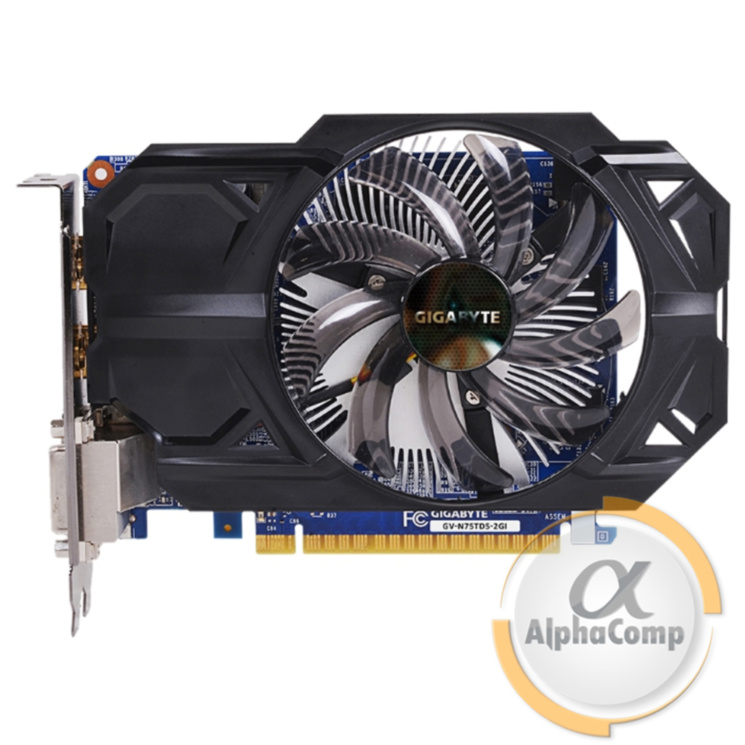 Видеокарта PCI-E NVIDIA Gigabyte GTX750 (2GB/GDDR5/128bit/2xDVI/2xHDMI) БУ
