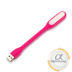 Фонарик гибкий LED USB 1.2W 4500K Pink