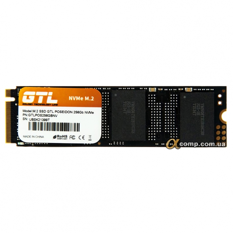 Накопитель SSD M.2 256Gb GTL Poseidon M.2 2280 NVME PCIe TLC (GTLPOS256GBNV)