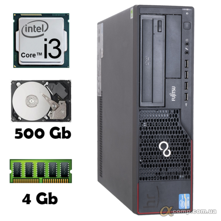 Компьютер Fujitsu E900 (i3-2100/4Gb/500Gb) desktop  БУ