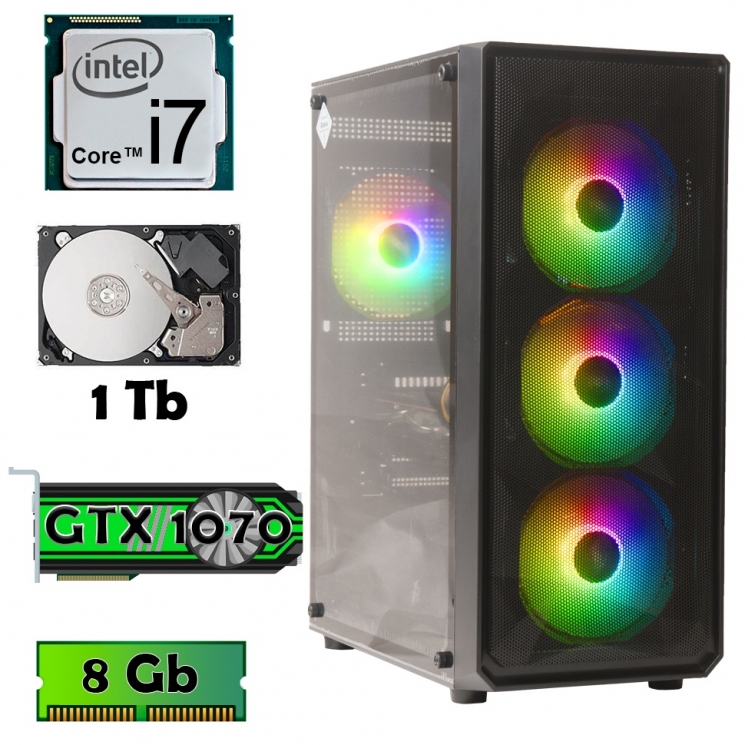 AlphaPC RG6-T201 (i7-6700/1070 8Gb/8Gb/1Tb) ref