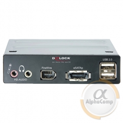 Кардридер внутренний 3.5" DeLock 91477 (2*USB2.0/eSATA/FireWire/audio+PCI FireWire 3ext.&1 int) БУ