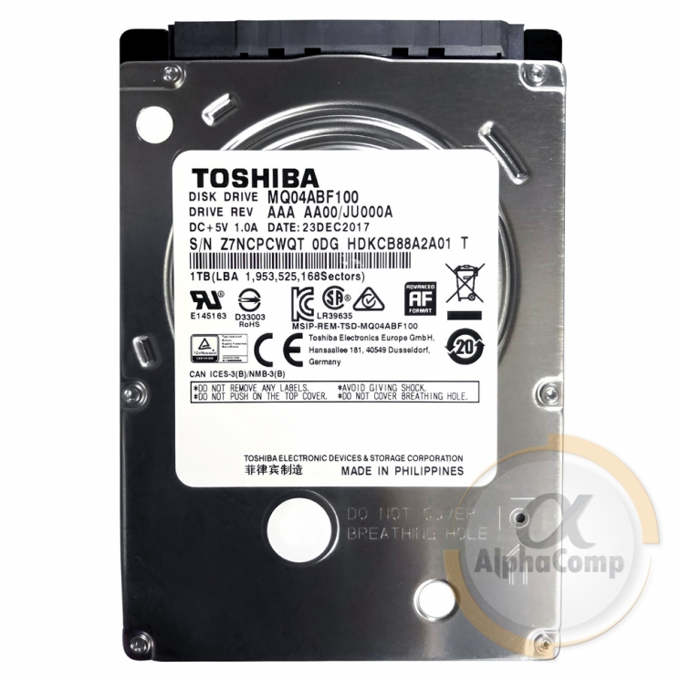 Жорсткий диск 2.5" 1Tb Toshiba MQ04ABF100 БВ