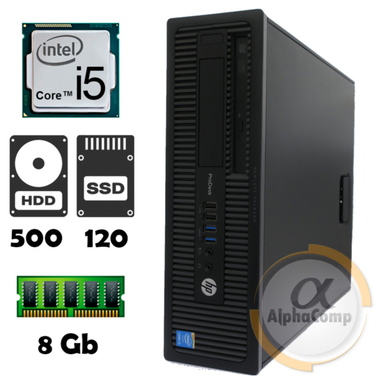 Компьютер HP EliteDesk 800 G1 SFF (i5-4430/8Gb/500Gb/ssd 120Gb) БУ