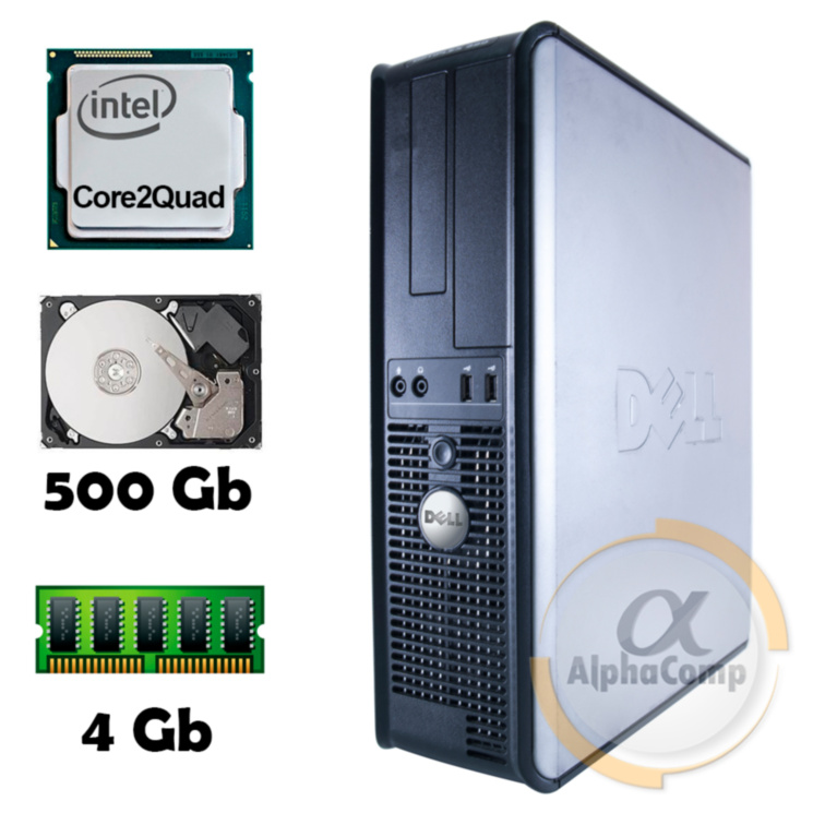 Компьютер Dell 380 (Core2Quad Q9300/4Gb/500Gb) БУ