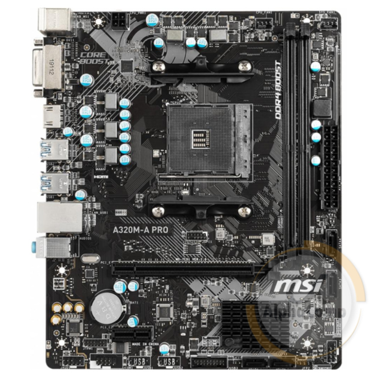 Материнська плата MSI A320M-A Pro (AM4 • AMD X370 • 4×DDR4)
