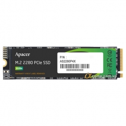 Накопитель SSD M.2 256Gb Apacer AS2280P4X 2280 3D TLC (AP256GAS2280P4X-1) 1100/1800
