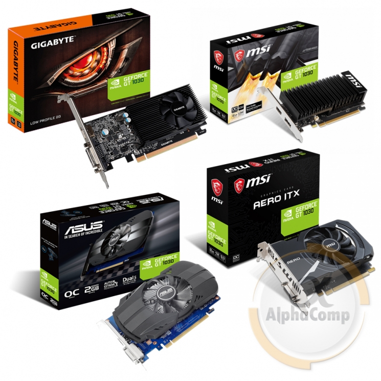Видеокарта Nvidia GT1030 mix brand (DDR4 2Gb) БУ