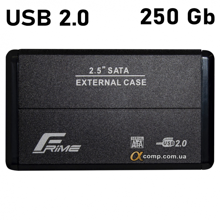 Внешний HDD 2.5" Frime 250Gb USB 2.0 (FHE20.25U20) black Ref