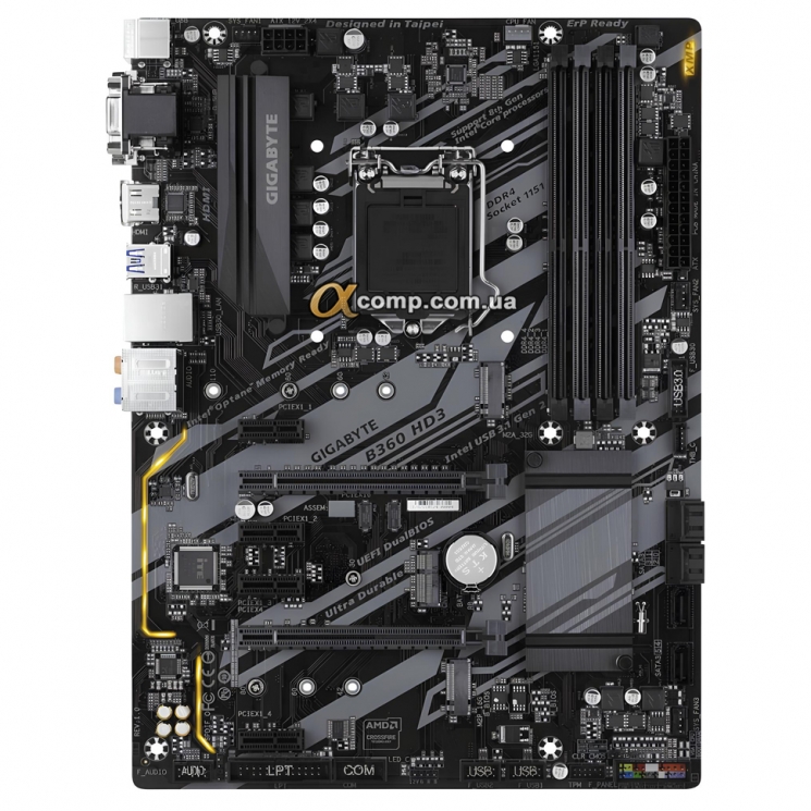 Материнская плата Gigabyte B360 HD3 (1151-v2 • B360 • 4×DDR4) БУ