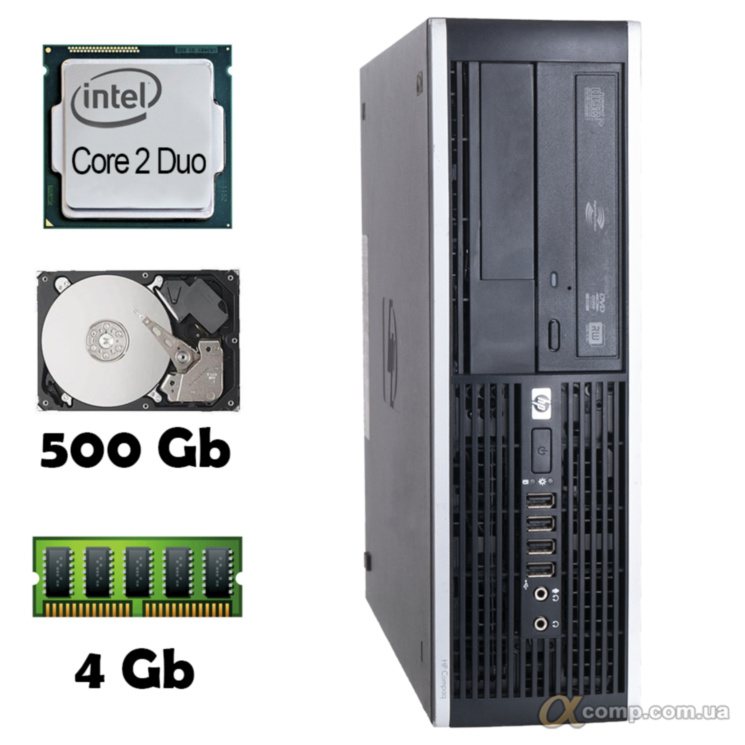 Компьютер HP 6000 (Core2Duo E8200/4Gb/500Gb) desktop БУ