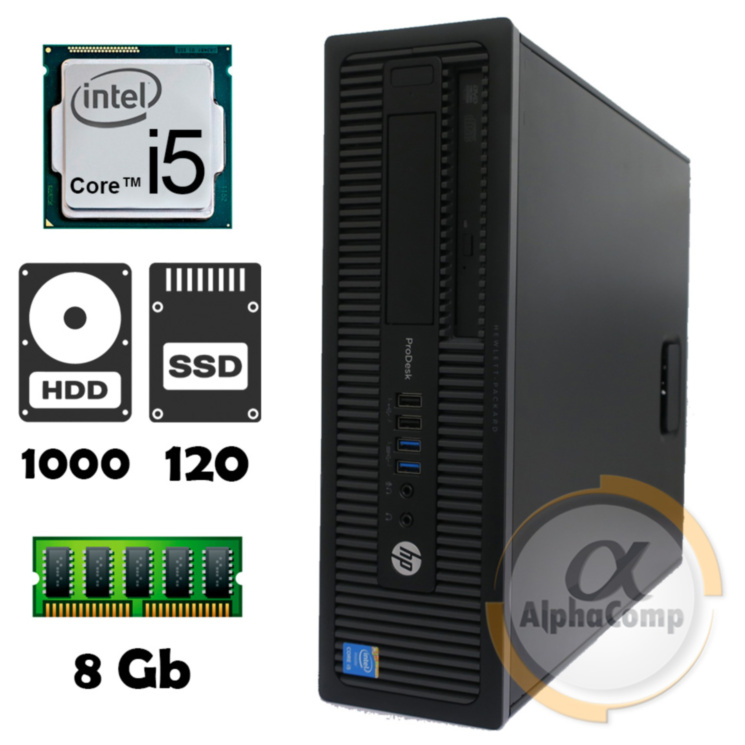 Компьютер HP 600 G1 (i5-4430/8Gb/1Tb/ssd 120Gb) БУ