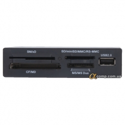 Кардридер внутренний 3.5" USB (CF•SD•mini MMC•xD•MS•Pro•Duo•USB2.0) БУ