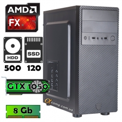 AlphaPC (FX-6100 • GTX1050 • 8Gb • ssd 120Gb • 500Gb) AAG5-T101